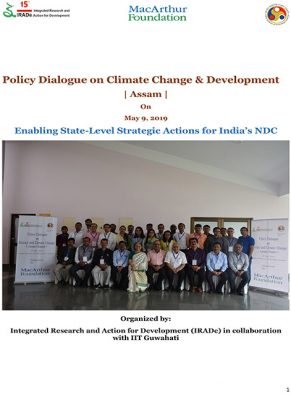 Proceedings of Policy Dialogue on Climate Change and Development -Assam-1